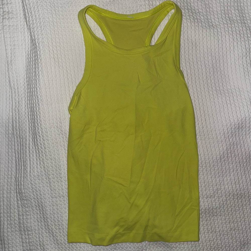 Lululemon Neon Yellow Align Tank Top (Waist Length)